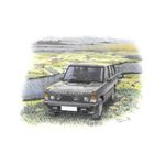 Range Rover Classic Vogue 1986-1996 Personalised Portrait in Colour - RA1535COL